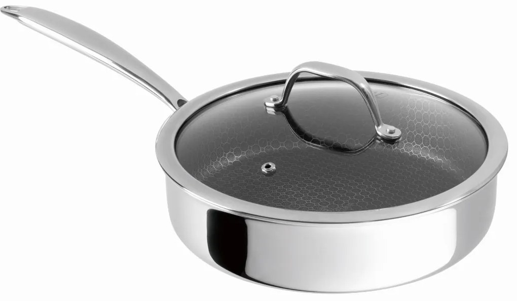 RESIGILAT - Tigaie inox cu capac Eternal Collection Berlinger Haus BH 8511, 24 cm, antiaderenta, inox, strat Eterna rezistent