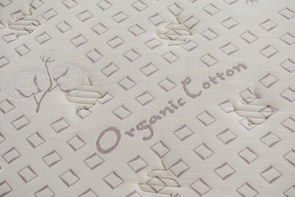 Saltea Premium Organic Cotton Pocket Memory 7 Zone de Confort 120x200 cm, H 26 cm