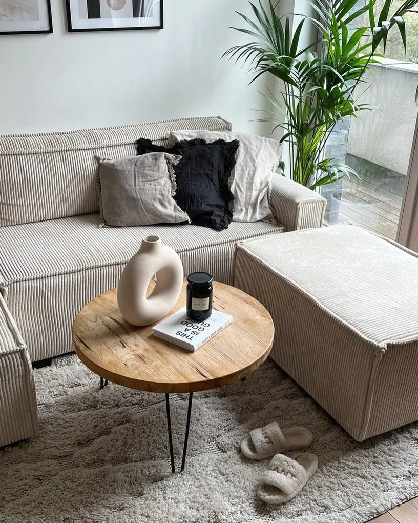 Taburet Culoare crem, SMART