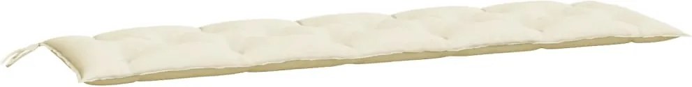 vidaXL Pernă bancă de grădină, crem, 180x50x7 cm, textil oxford