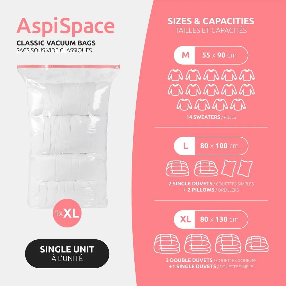 Sac de vidat Single Space XXL – Compactor