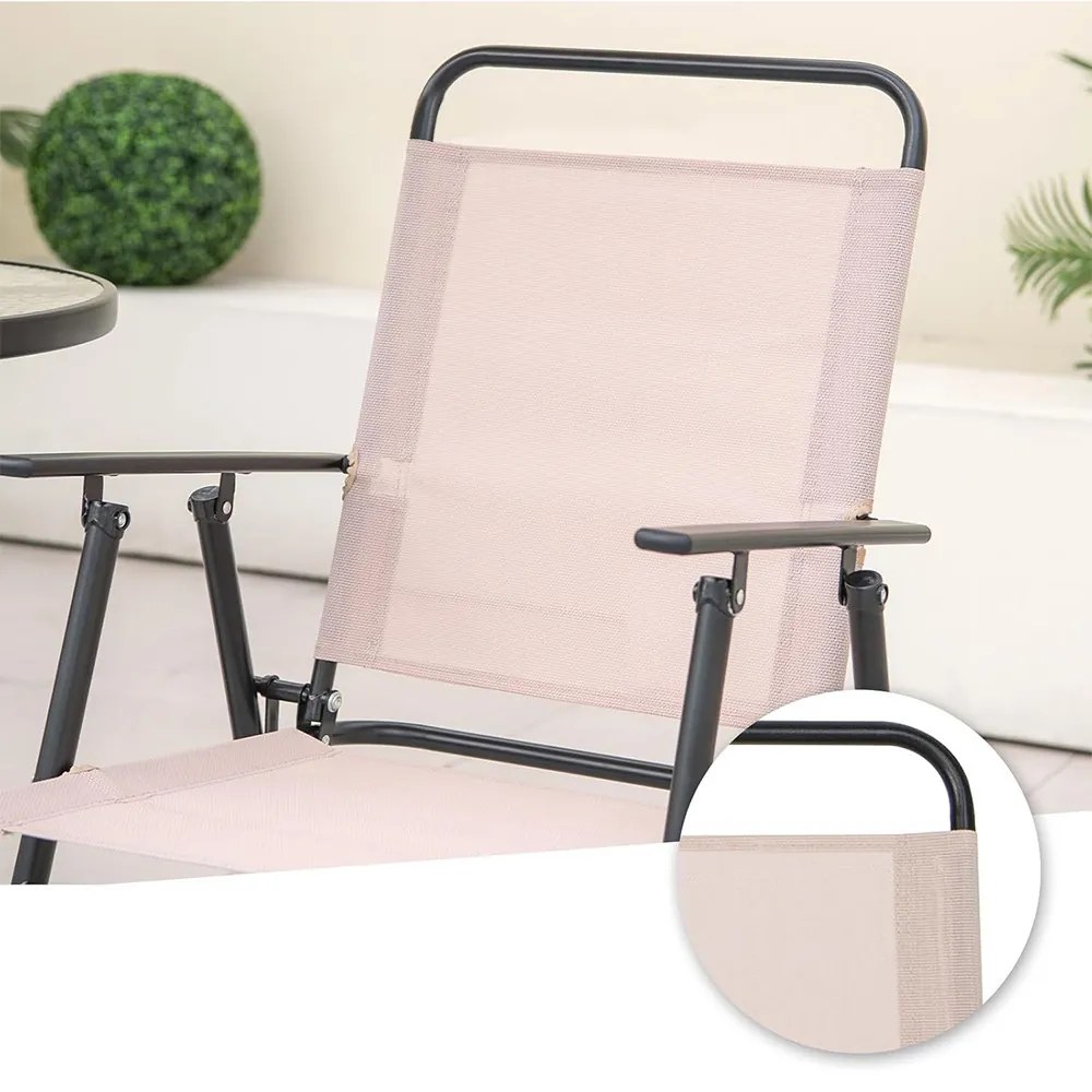 Set de bar pentru exterior, 4 piese, cu umbrelă