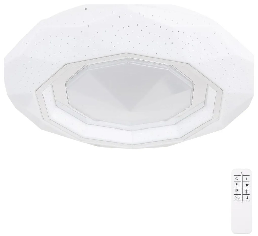 Plafonieră LED dimabilă Globo 41280-24 HOKKI LED/24W/230V + telecomandă