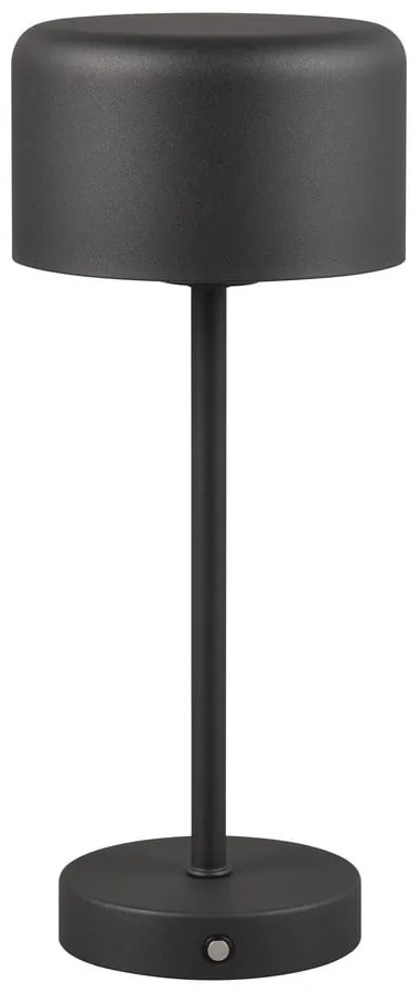 Veioză negru-mat LED cu intensitate reglabilă (înălțime 30 cm) Jeff – Trio