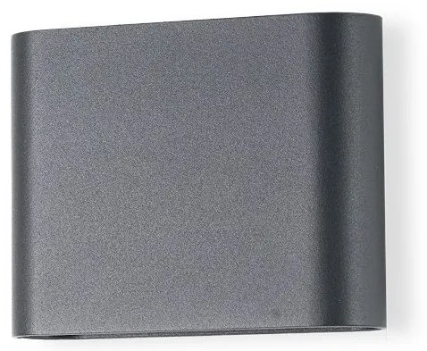 Aplica LED ambientala de exterior IP54 SVALA CCT SWITCH gri inchis