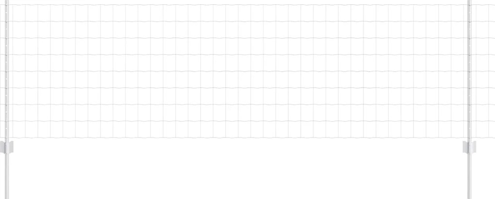 vidaXL Gard cu Stâlp Argintiu 0,8 x 10 m Oțel