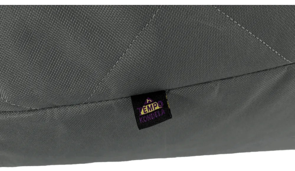 Fotoliu tip sac, material textil gri deschis, VETOK