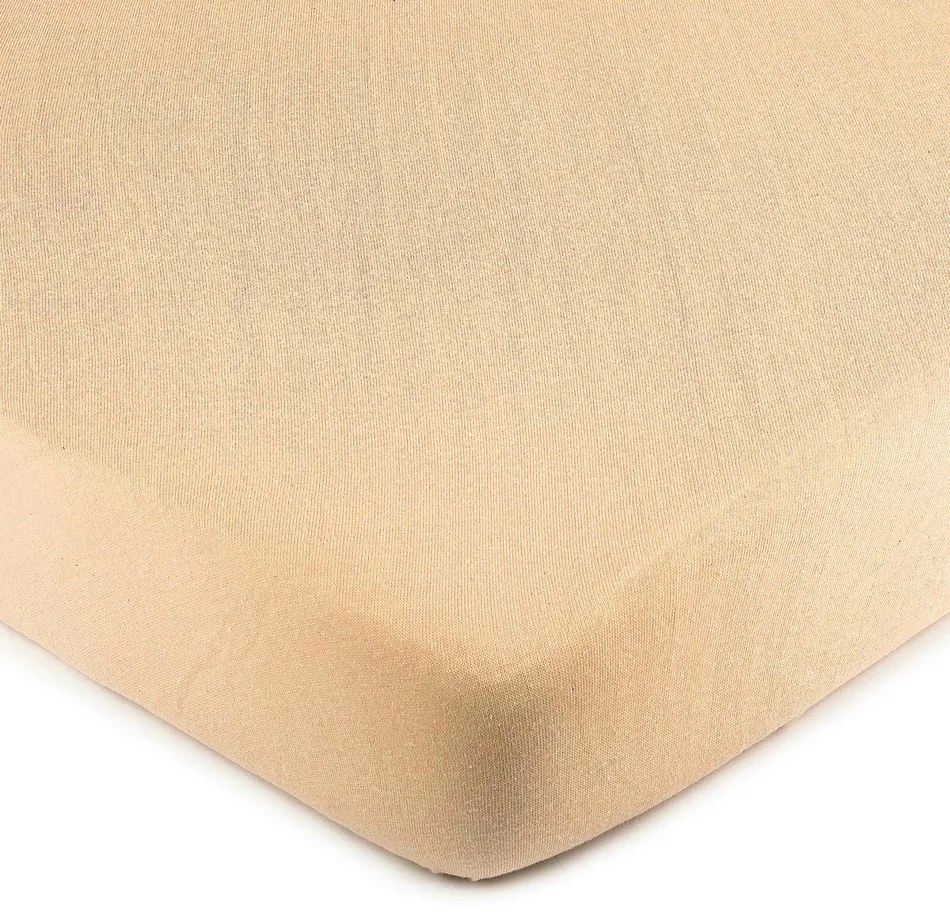 Cearşaf jersey 4Home, culoarea caisei, 60 x 120 cm