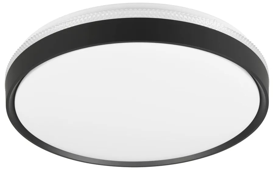 Plafonieră neagră-albă LED ø 47 cm Spacy – Trio