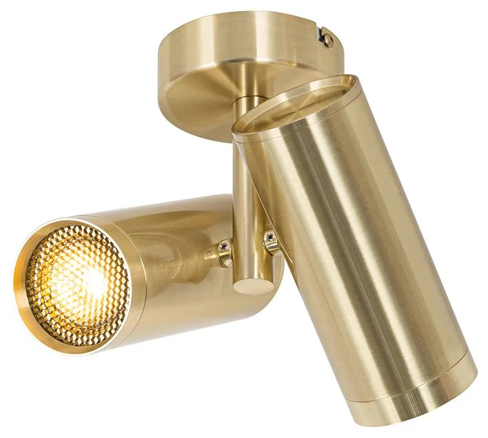 Spot design auriu reglabil cu 2 lumini - Scopio Honey