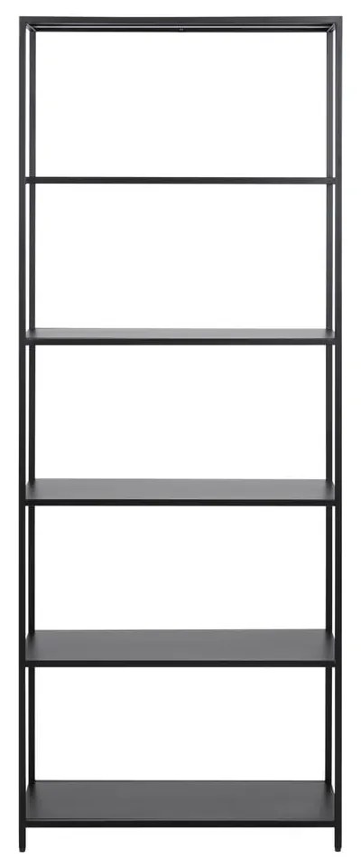 Bibliotecă neagră din metal 70x185 cm Newcastle – Actona