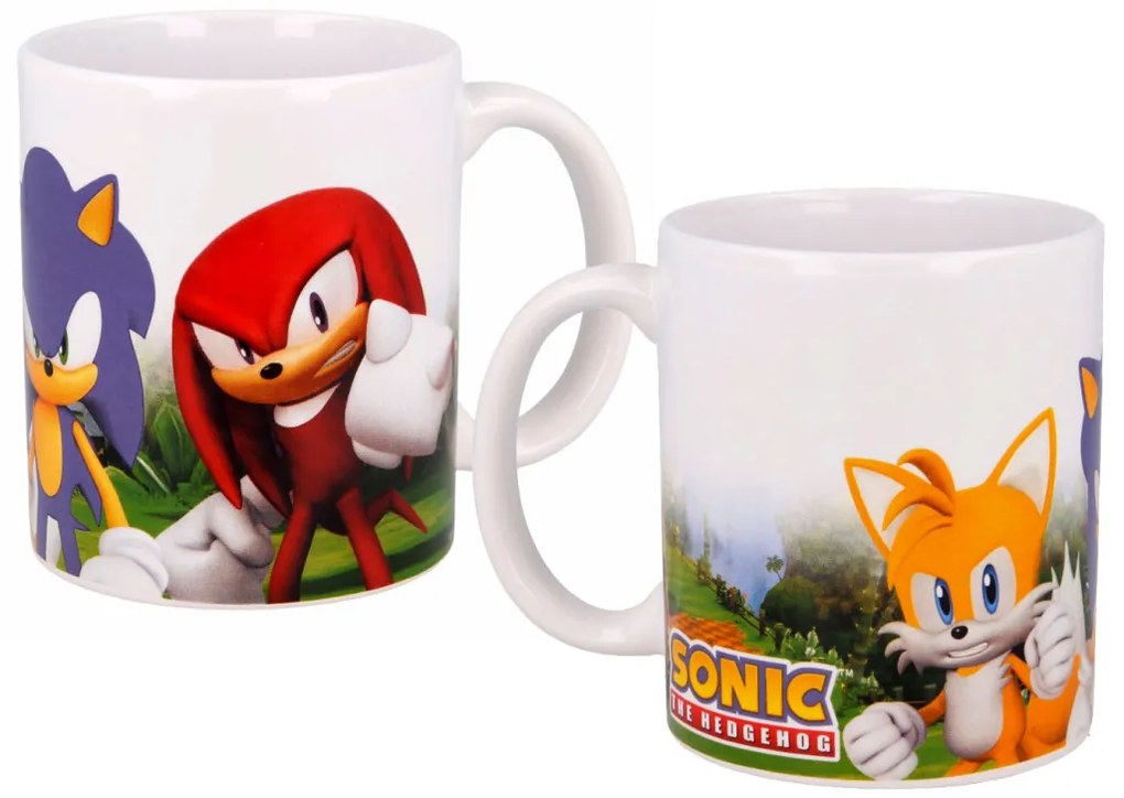Sonic Ariciul Power Trio cană din porțelan 325 ml (11 oz) în cutie de cadou
