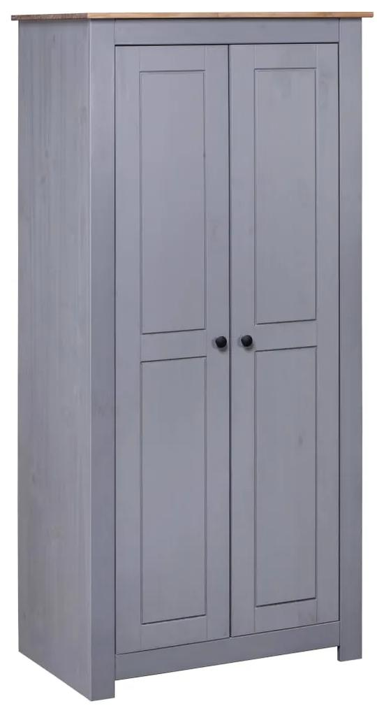 vidaXL Șifonier, gri, 80 x 50 x 171,5 cm, lemn masiv pin gama panama