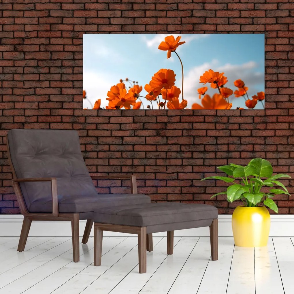 Tablou - Flori sălbatice (120x50 cm)