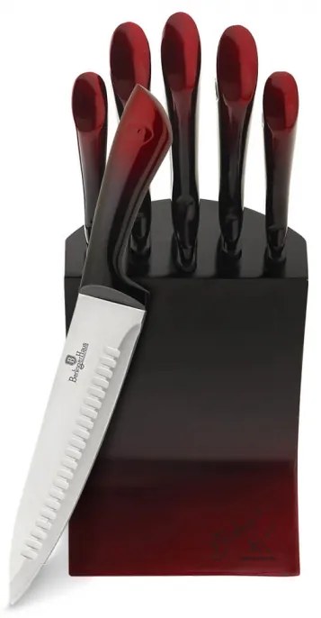 Set cutite otel inoxidabil (6 piese) Black Burgundy Metallic Line Berlinger Haus BH-2176