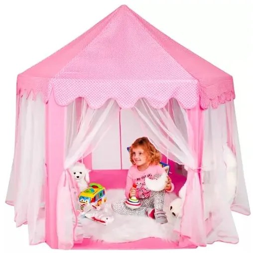 Cort pentru copii Castle Pink