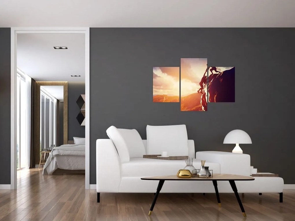 Tablou - Alpiniști (90x60 cm)