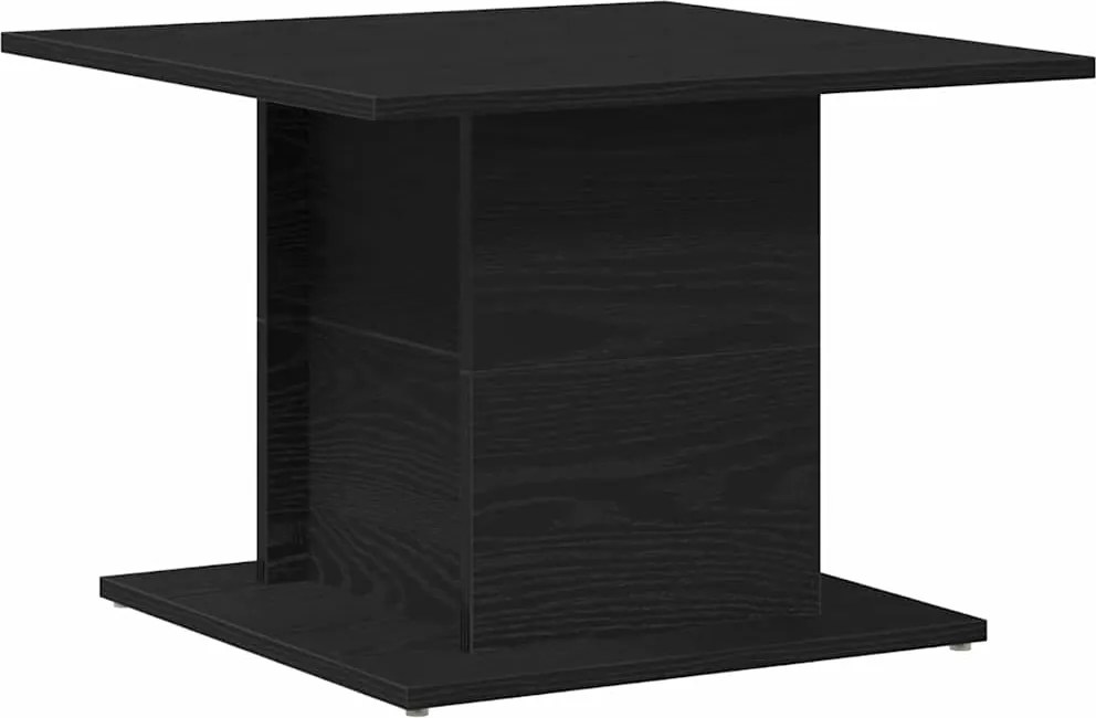 vidaXL Masă de cafea Stejar Negru 55,5 x 55,5 x 40 cm Lemn compozit