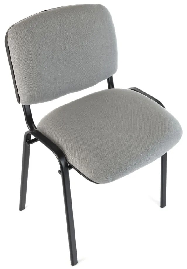 Scaun de conferinta Viva N, picioare negre, gri