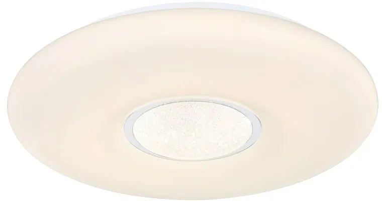 Plafoniera LED RGB cu telecomanda design modern Sully alb