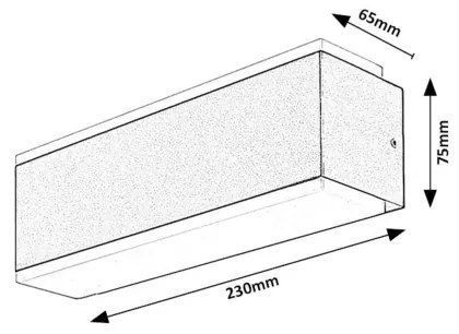 Aplică LED de exterior Rabalux 77114 IBAR LED/12W/230V IP54