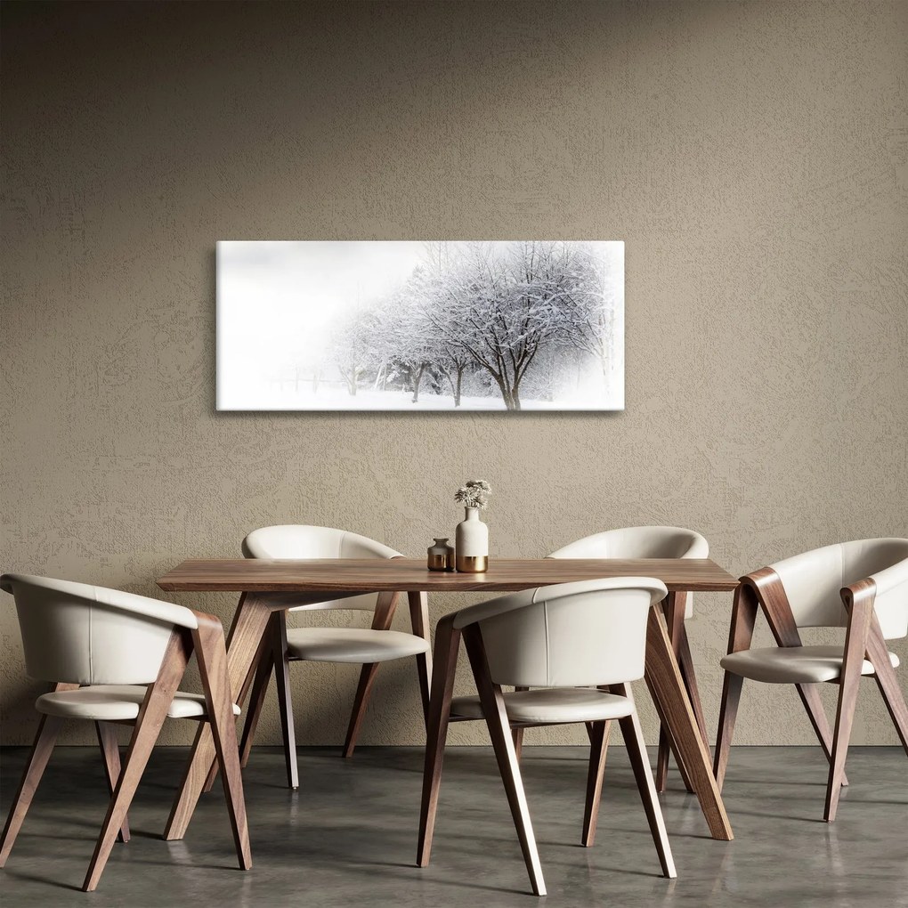 Tablou - Aleea de iarnă (120x50 cm)