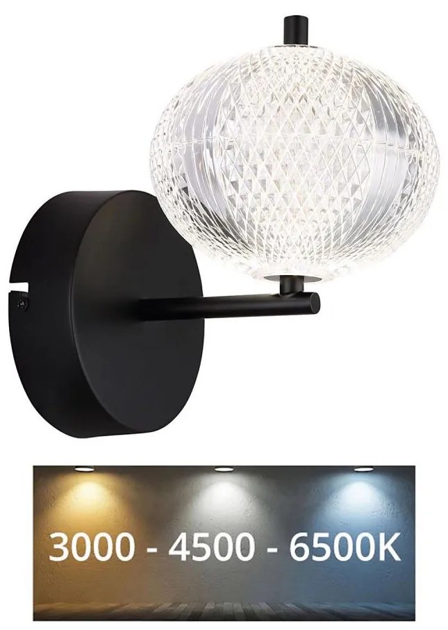 Lampă LED de perete Globo 16042W AIDA LED/7W/230V 3000K/4500K/6500K