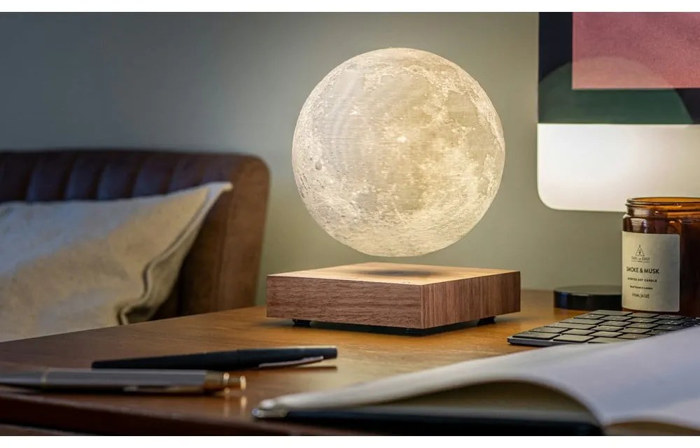 Decorațiune luminoasă maro cu alimentare la priză ø 12 cm Moon – Gingko