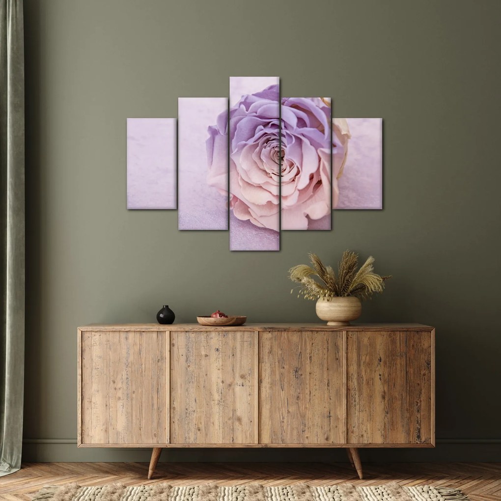Tablou detaliu florii de trandafir (150x105 cm)