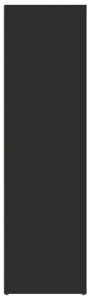 Servanta, negru, 80x30x106 cm, lemn compozit 1, Negru
