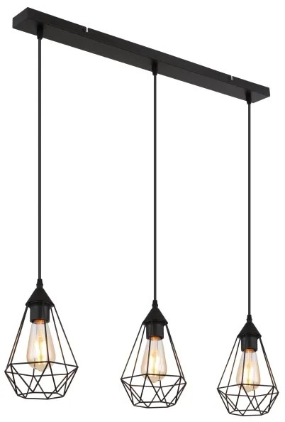 Lustră pe cablu Globo 15745-3H ZACHARY 3xE27/60W/230V