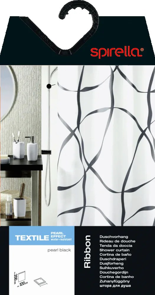 Perdea de duș 120x200 cm Ribbon – Spirella