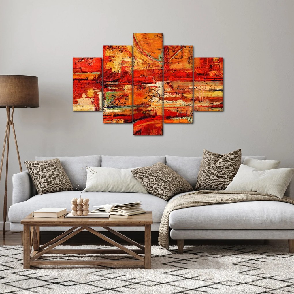 Tablou cu pictură pe pereți (150x105 cm)