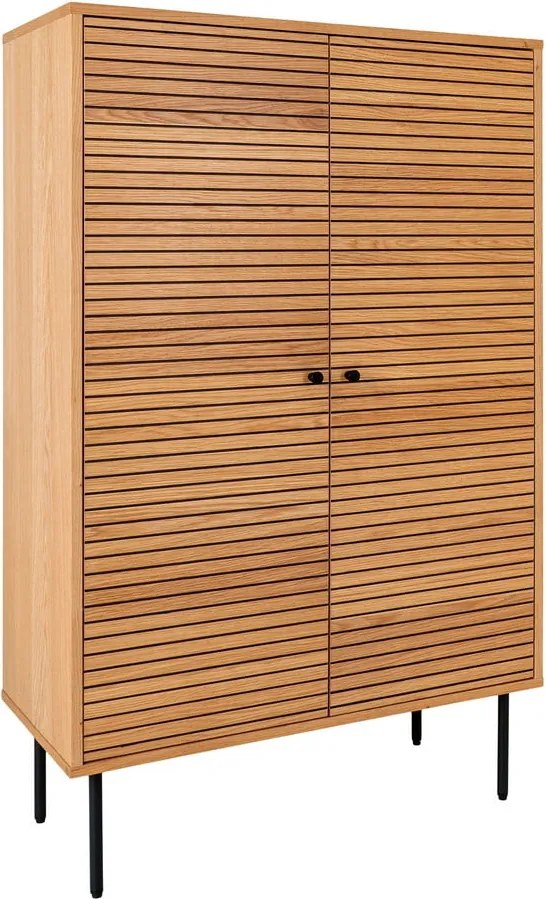 Dulap în culoare naturală cu aspect de lemn de stejar 80x130 cm Kyoto – House Nordic