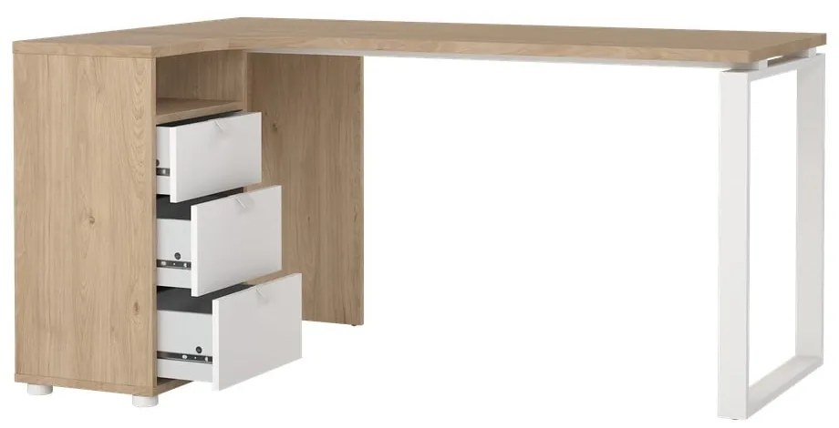 Birou cu blat cu aspect de lemn de stejar 100x150 cm Sign – Tvilum