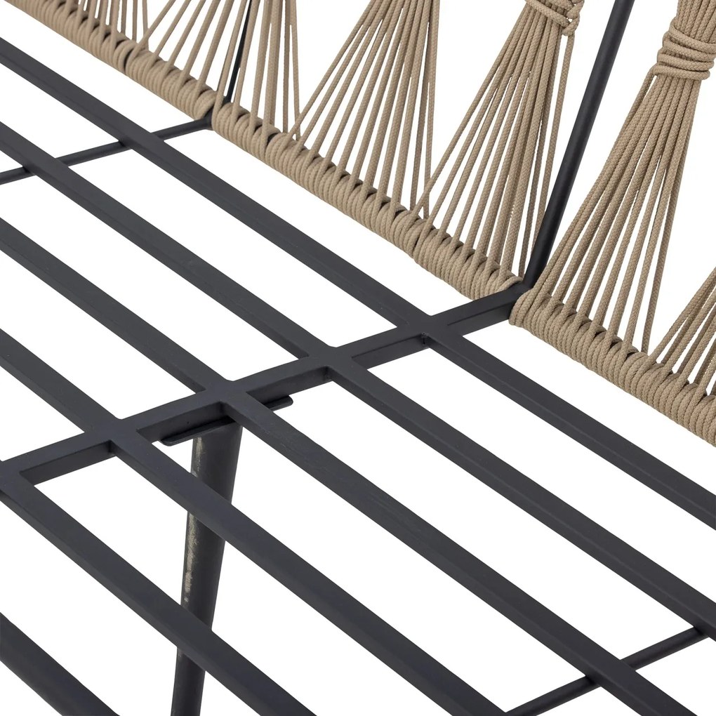 Canapea de exterior, bej, din metal Pavone