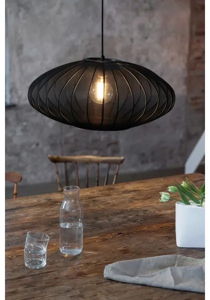 Lustră pe cablu Markslöjd 108793 FORENCE 1xE27/40W/230V d. 60 cm negru
