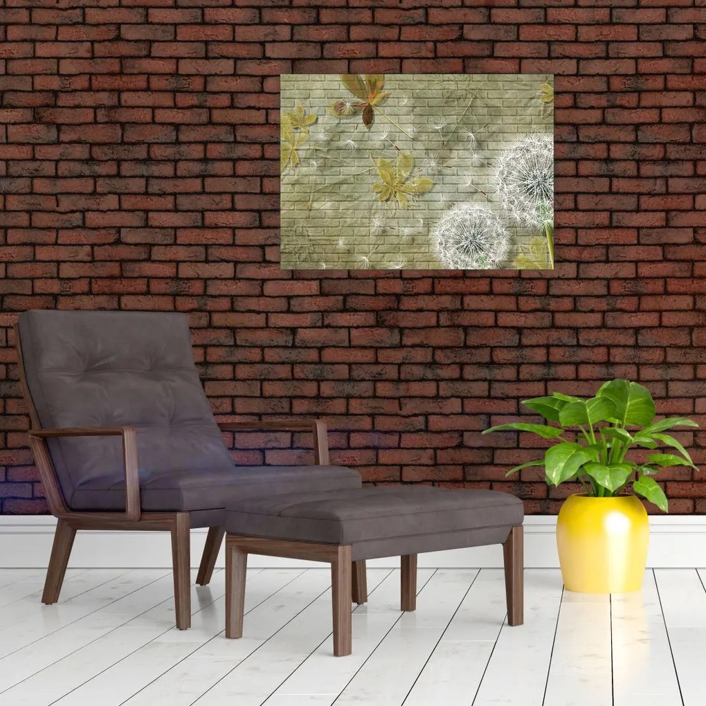 Tablou - Păpădii suflate de vânt (70x50 cm)