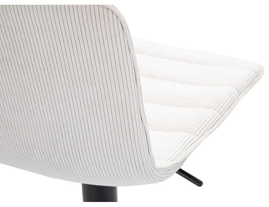 Scaun de bar alb/negru cu înălțime ajustabilă (înălțime șezut 61 cm) Malia – Mauro Ferretti