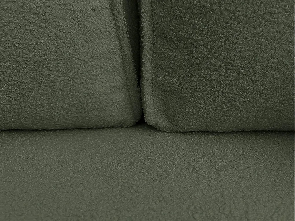 OFERTA Canapea extensibila reversibila in forma de L SMART BOUCLE 232x143 cm, verde inchis Clasa II