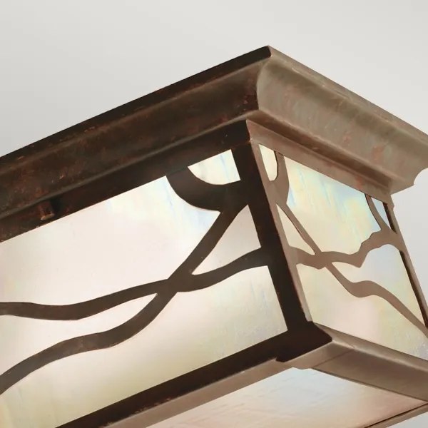 Quintiesse QN-MORRIS-F - Plafonieră de exterior MORRIS 2xE27/60W/230V IP44 bronz