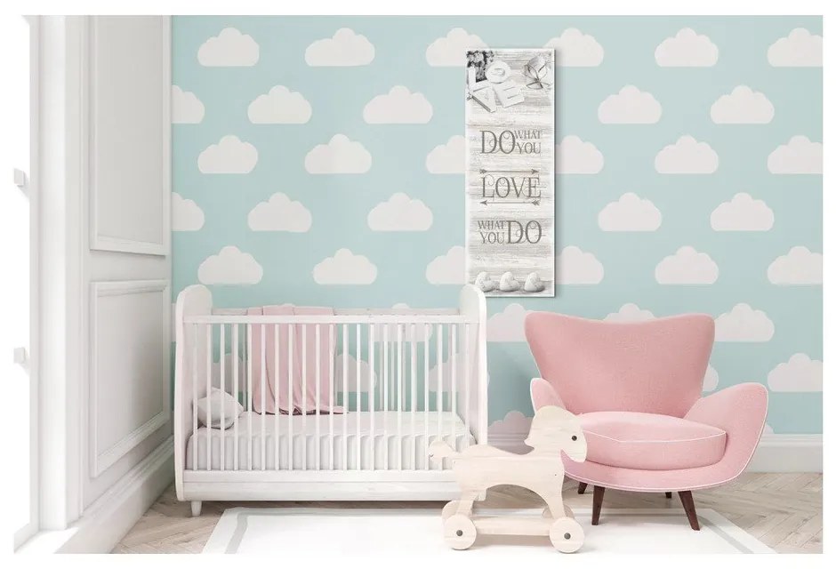 Tablou Styler Canvas Shabby Do What, 27 x 75 cm