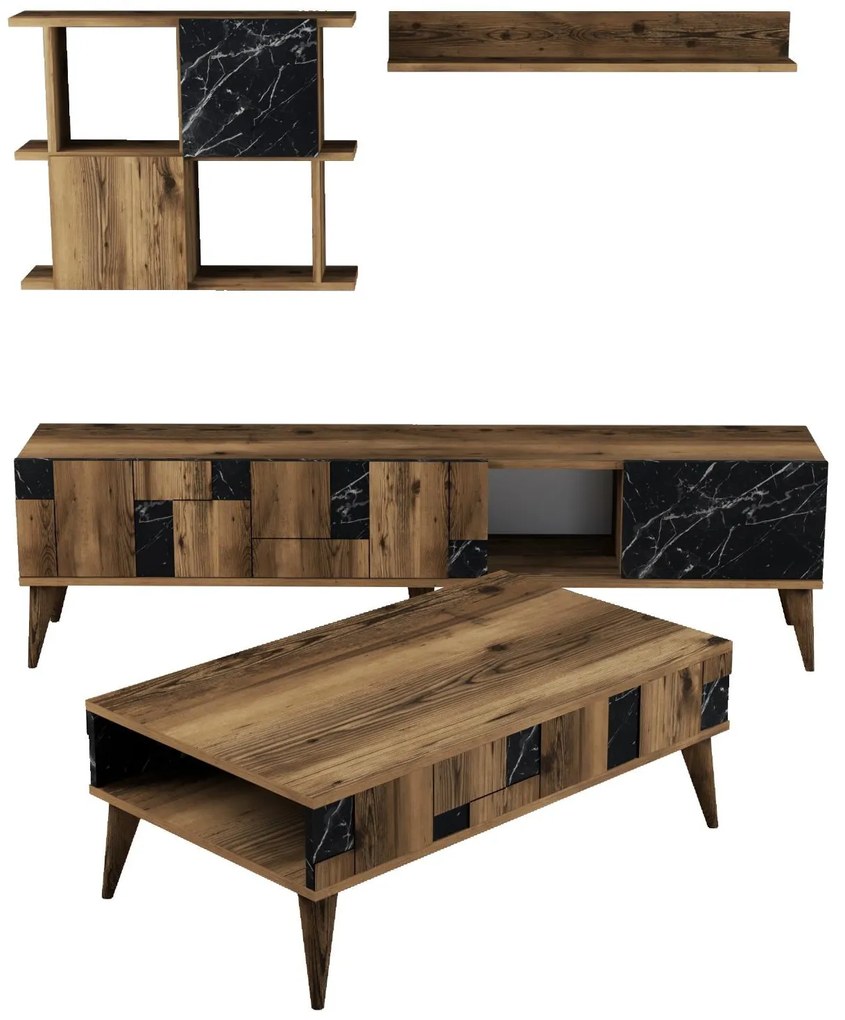 Mobilier living Madre (Nuc + Negru). 1088611