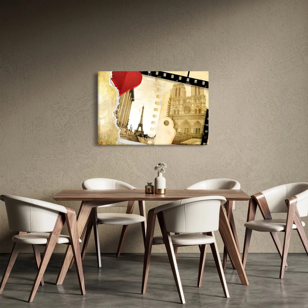 Tablou - Amintiri din Paris (90x60 cm)