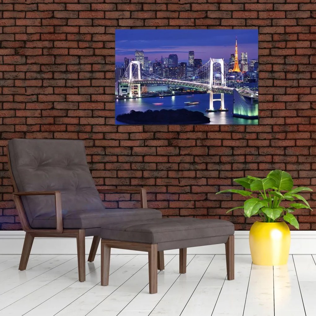 Tablou metropolei nocture (90x60 cm)