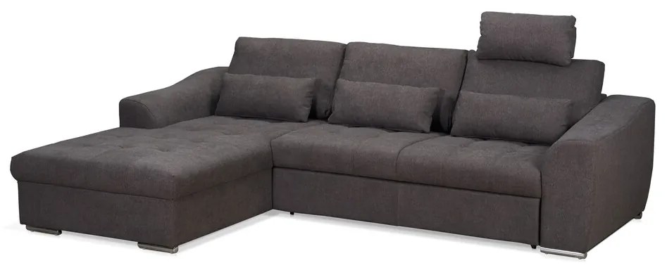 Coltar stanga extensibil, New York, 190x284x85 cm, Carbune