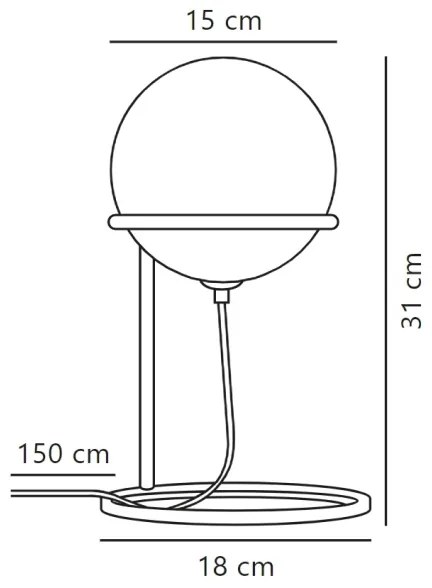 Lampă de masă Nordlux WILSON 1xG9/5W/230V negru