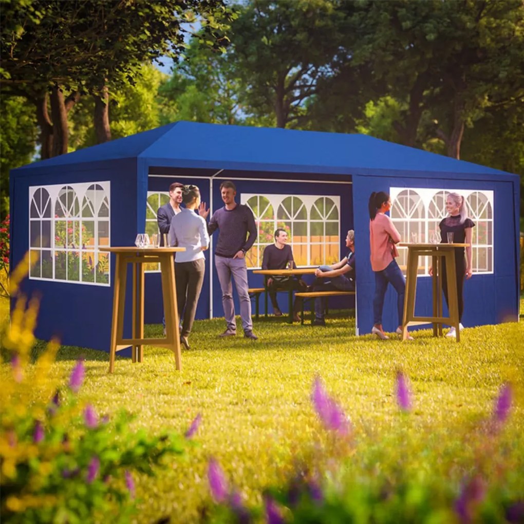 Cort de petrecere NEAPOL, 3x6m, albastru Jurhan