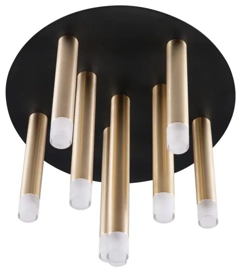 Plafonieră GLAM 9xG9/8W/230V auriu