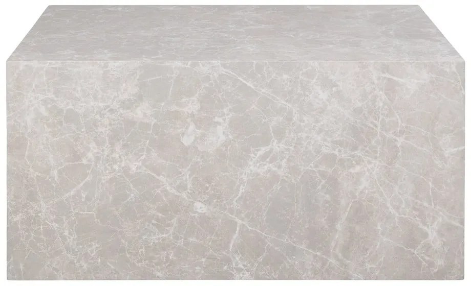 Măsuță de cafea bej cu aspect de marmură 60x80 cm Prague – House Nordic